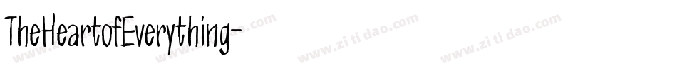 TheHeartofEverything字体转换