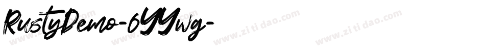RustyDemo-6YYwg字体转换