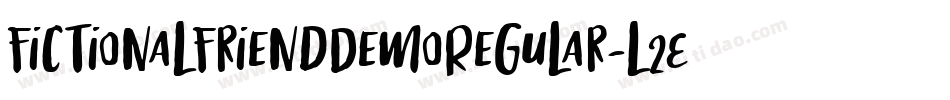 FictionalFriendDemoRegular-l2Ed字体转换