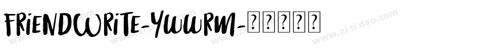FriendWrite-ywwrm字体转换