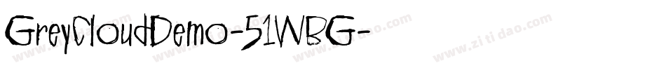GreyCloudDemo-51WBG字体转换