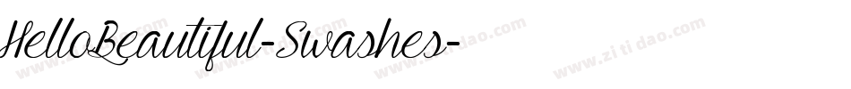 HelloBeautiful-Swashes字体转换