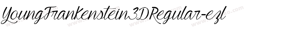 YoungFrankenstein3DRegular-ezlB字体转换