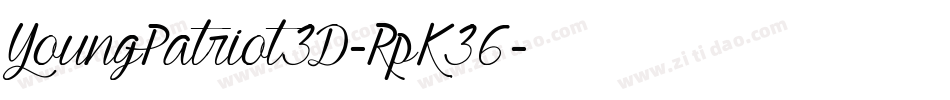 YoungPatriot3D-RpK36字体转换
