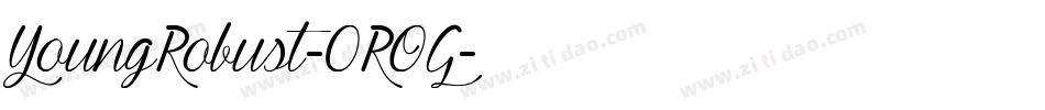 YoungRobust-0ROG字体转换