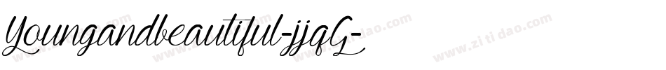 Youngandbeautiful-jjqG字体转换
