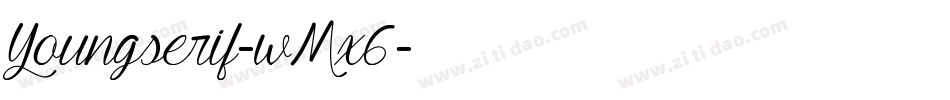 Youngserif-wMx6字体转换
