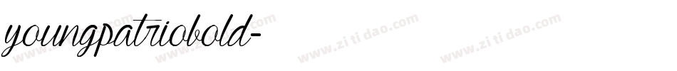 youngpatriobold字体转换