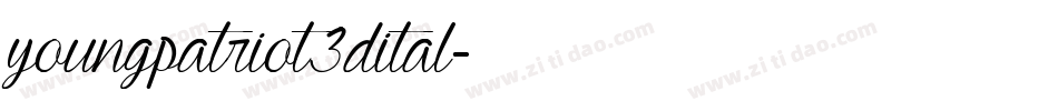 youngpatriot3dital字体转换