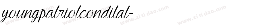 youngpatriotcondital字体转换