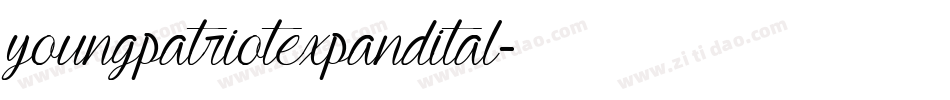 youngpatriotexpandital字体转换