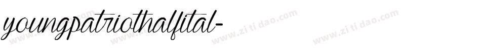 youngpatriothalfital字体转换