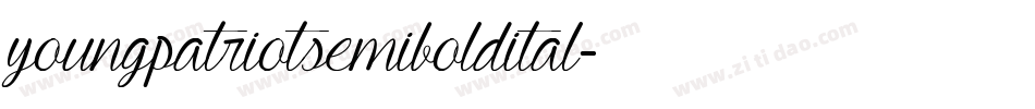 youngpatriotsemiboldital字体转换