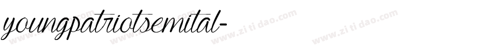 youngpatriotsemital字体转换