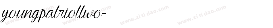 youngpatriottwo字体转换