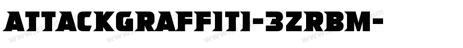 AttackGraffiti-3zRBM字体转换