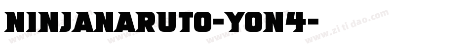 NinjaNaruto-YOn4字体转换