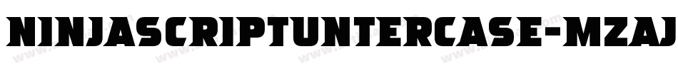 NinjascriptUntercase-MZAJ字体转换