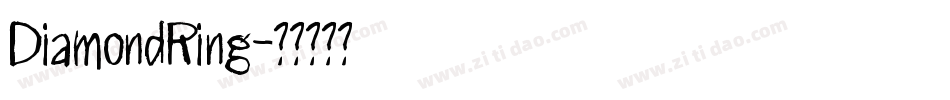 DiamondRing字体转换