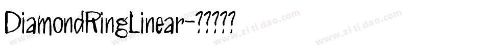 DiamondRingLinear字体转换
