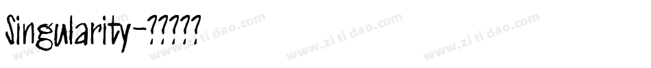 Singularity字体转换
