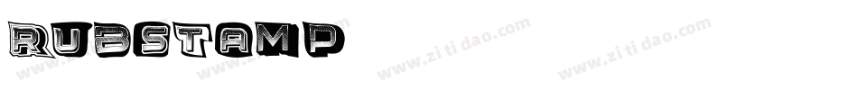 RUBSTAMP字体转换