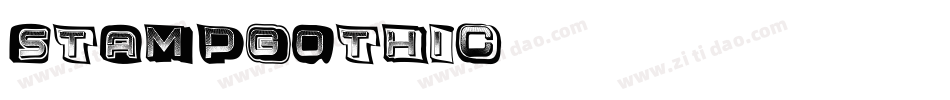 StampGothic字体转换