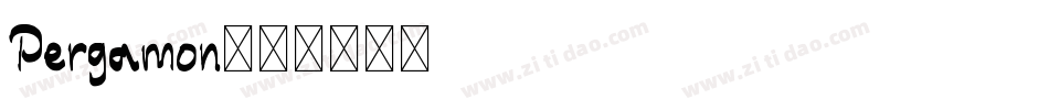 Pergamon字体转换