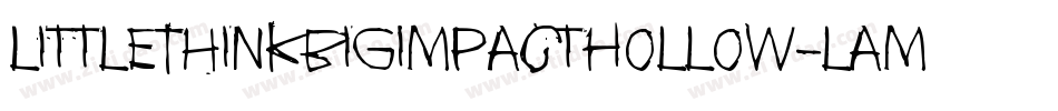 LittleThinkBigImpactHollow-lamw字体转换