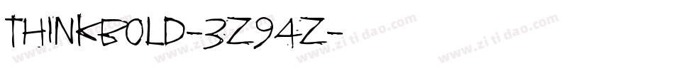 ThinkBold-3z94z字体转换