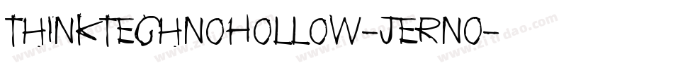 ThinkTechnoHollow-jErnO字体转换