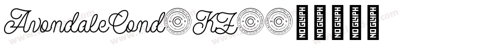 AvondaleCond-KZ7字体转换