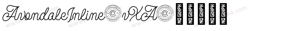 AvondaleInline-vXA字体转换