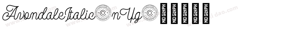 AvondaleItalic-nYg字体转换