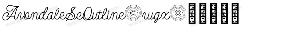 AvondaleScOutline-wgx字体转换