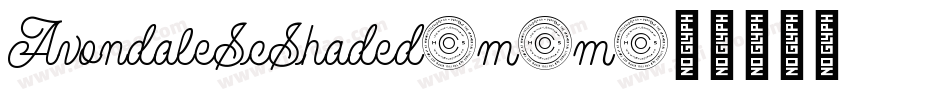 AvondaleScShaded-m8m字体转换