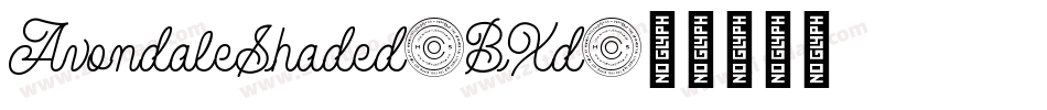 AvondaleShaded-BXd字体转换