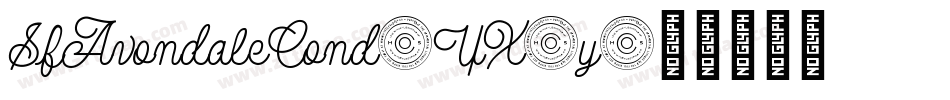 SfAvondaleCond-YX8y字体转换