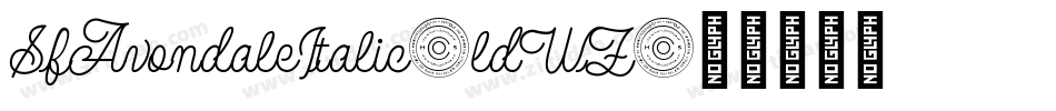 SfAvondaleItalic-ldWZ字体转换