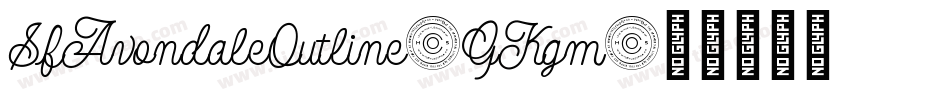 SfAvondaleOutline-GKgm字体转换