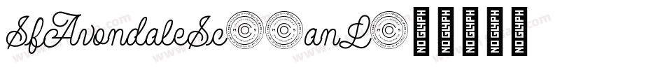 SfAvondaleSc-5anL字体转换