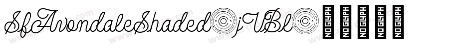 SfAvondaleShaded-jVBl字体转换