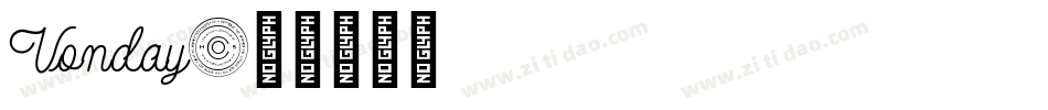 Vonday字体转换