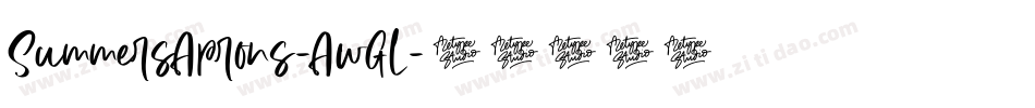 SummersAprons-AwGL字体转换