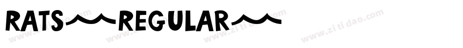 Rats-Regular字体转换