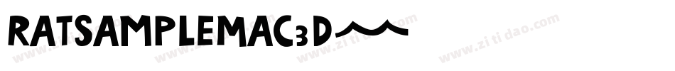 RatsampleMac3D字体转换