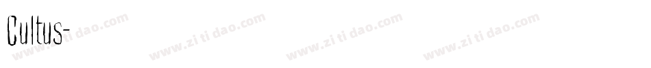 Cultus字体转换
