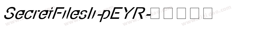 SecretFilesIi-pEYR字体转换