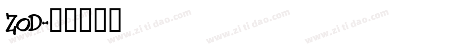 ZOD字体转换