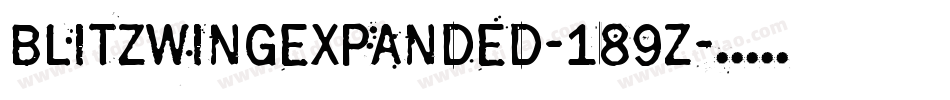 BlitzwingExpanded-189Z字体转换